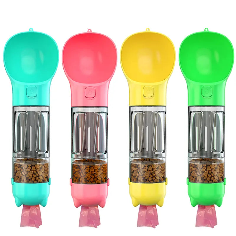 Portable Pet Feeder, Drinker, & Poop Scooper