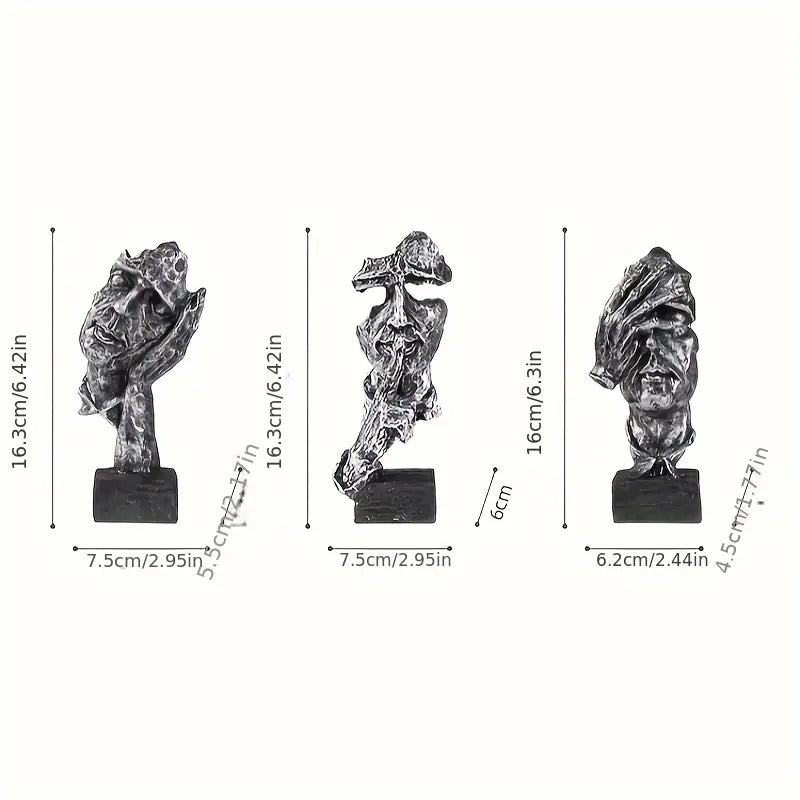 PhantomAura Abstract Decor Sculptures
