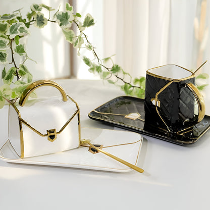 Classy Bag-Inspired Cup Set