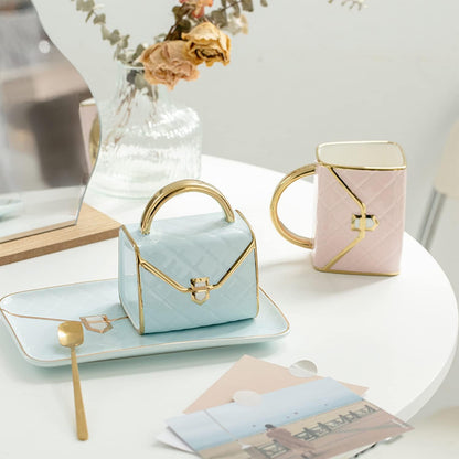 Classy Bag-Inspired Cup Set