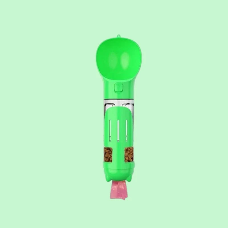 Portable Pet Feeder, Drinker, & Poop Scooper