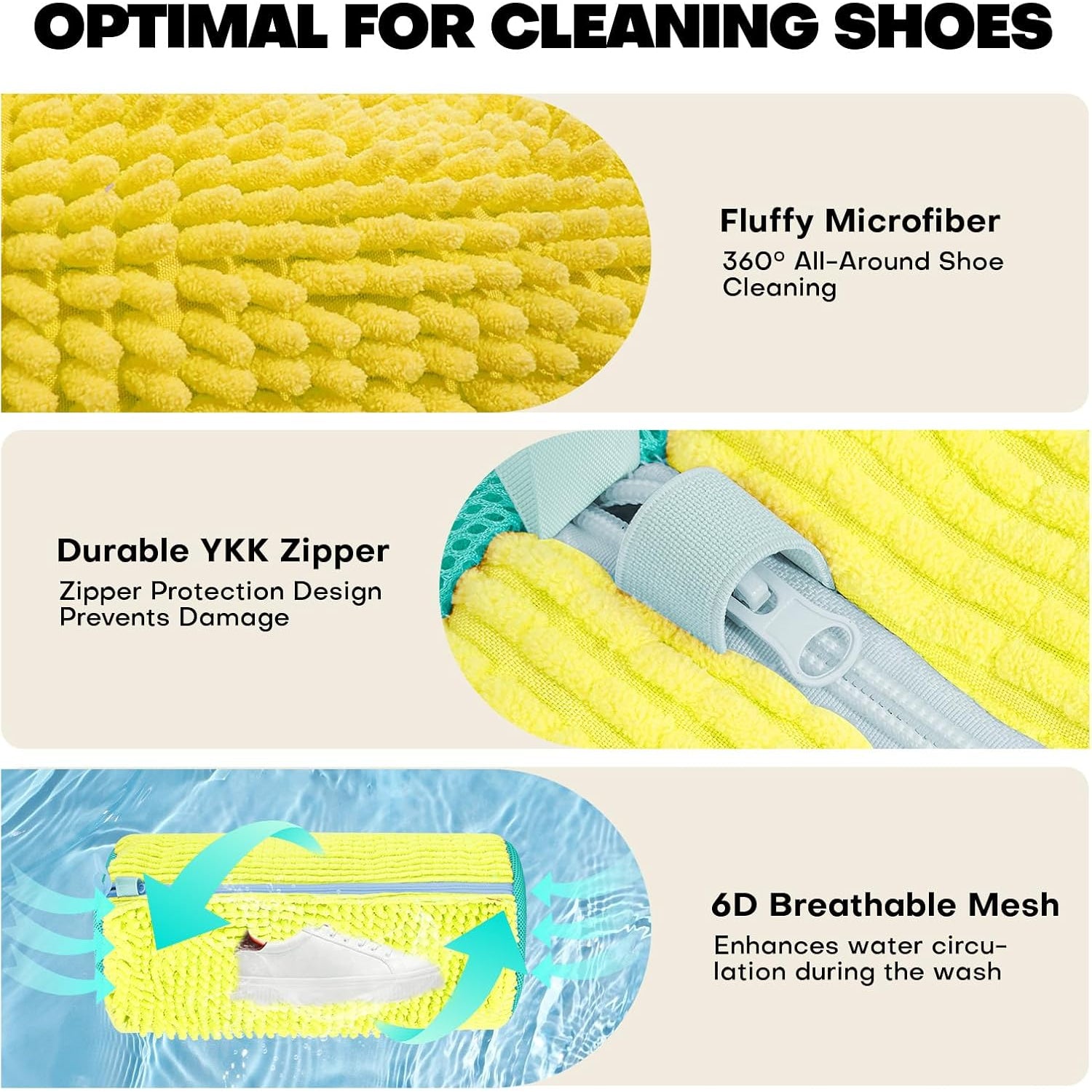 ShoeMate 360° Shoe Washing Machine Bags, 2-Pack