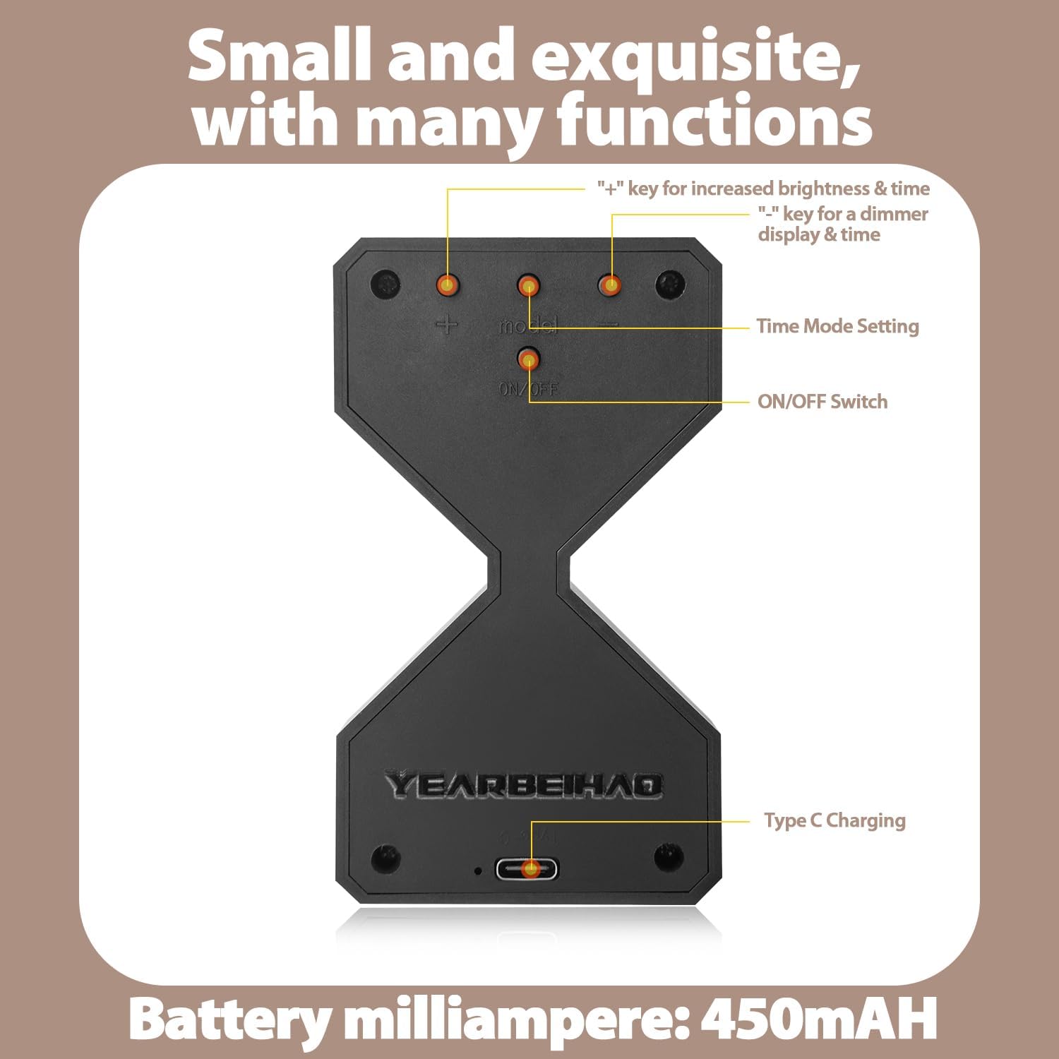 GraviTick Digital Hourglass Timer
