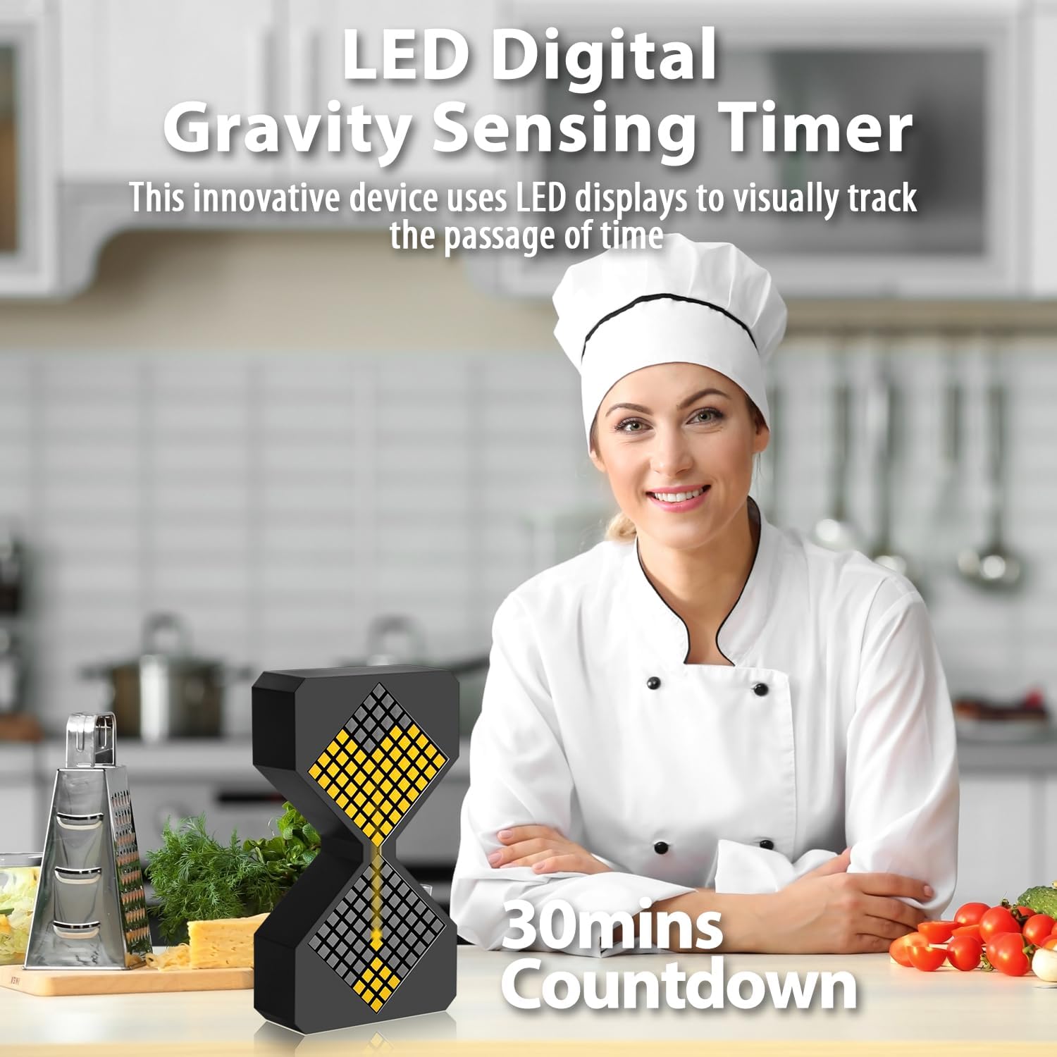 GraviTick Digital Hourglass Timer