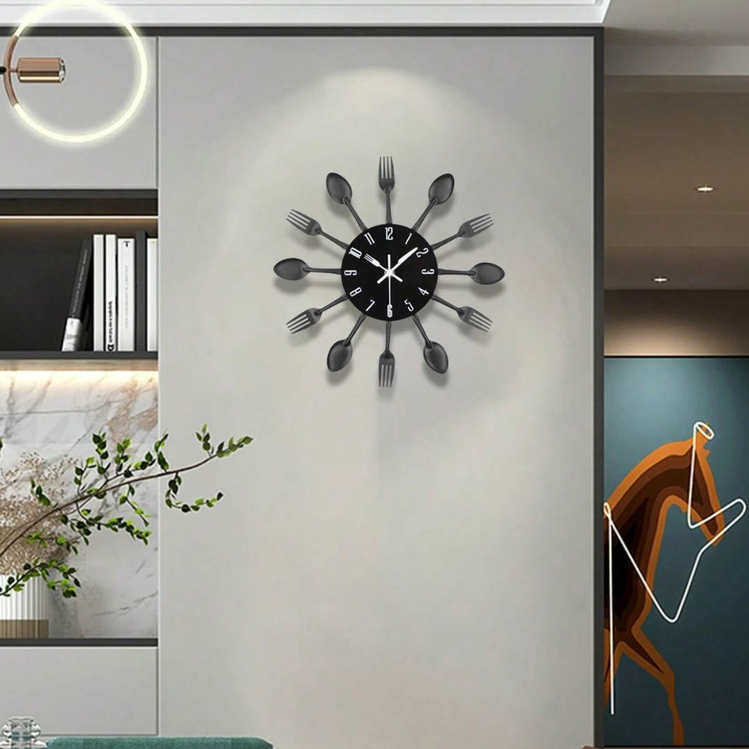 Cutlery Kitchen Wall Clock