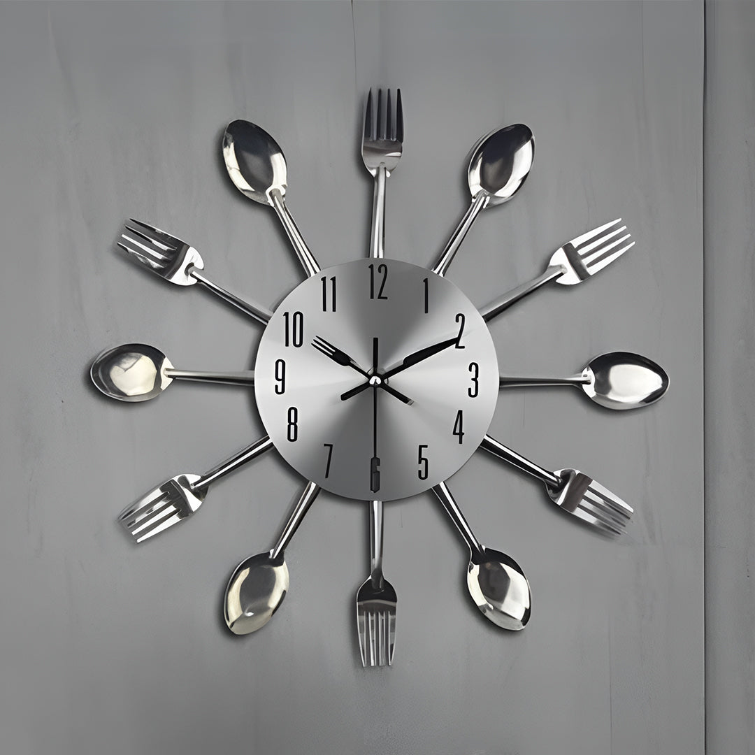 Cutlery Kitchen Wall Clock