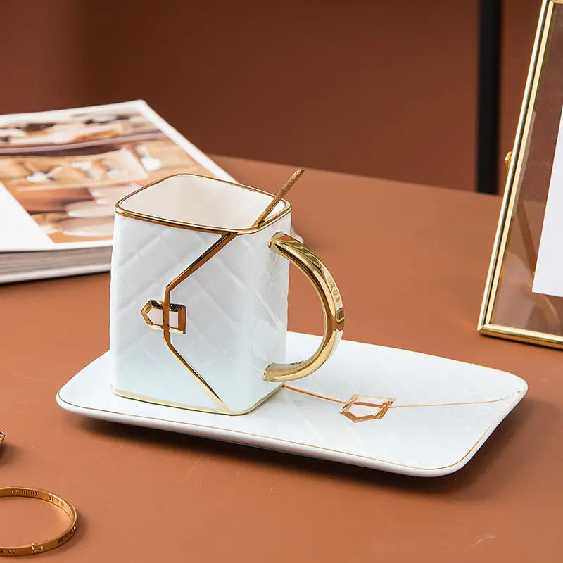 Classy Bag-Inspired Cup Set
