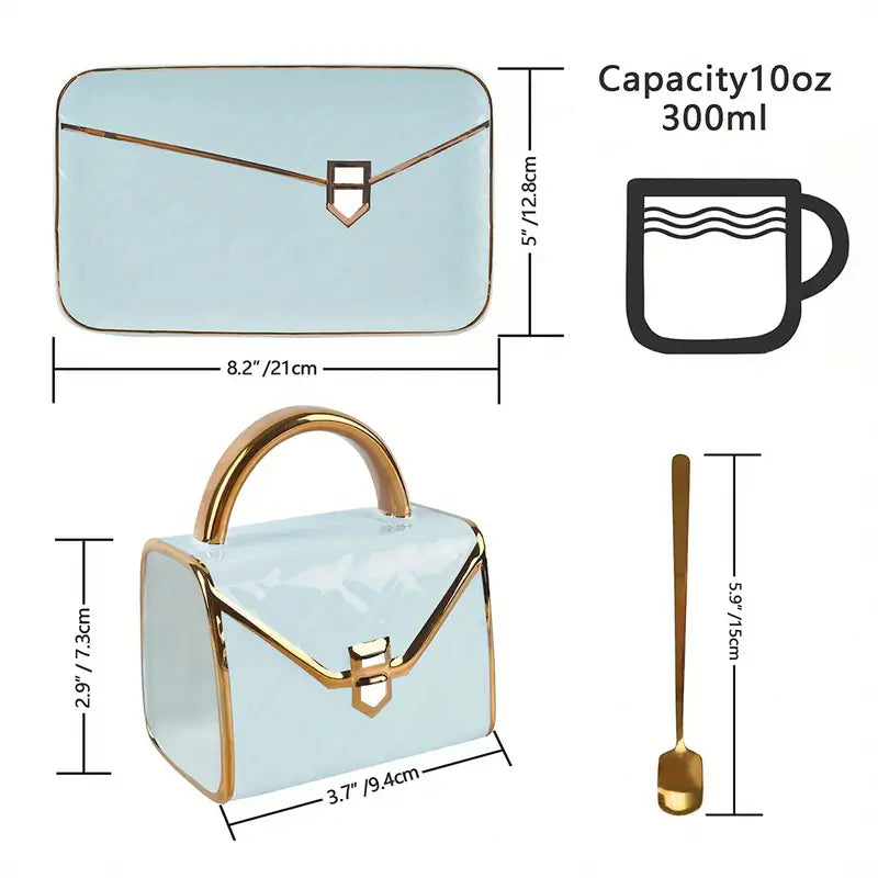 Classy Bag-Inspired Cup Set