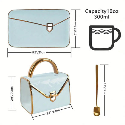 Classy Bag-Inspired Cup Set