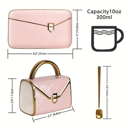 Classy Bag-Inspired Cup Set