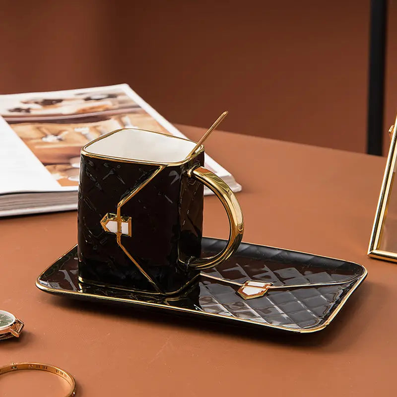 Classy Bag-Inspired Cup Set