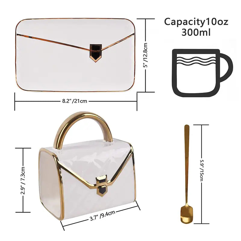 Classy Bag-Inspired Cup Set