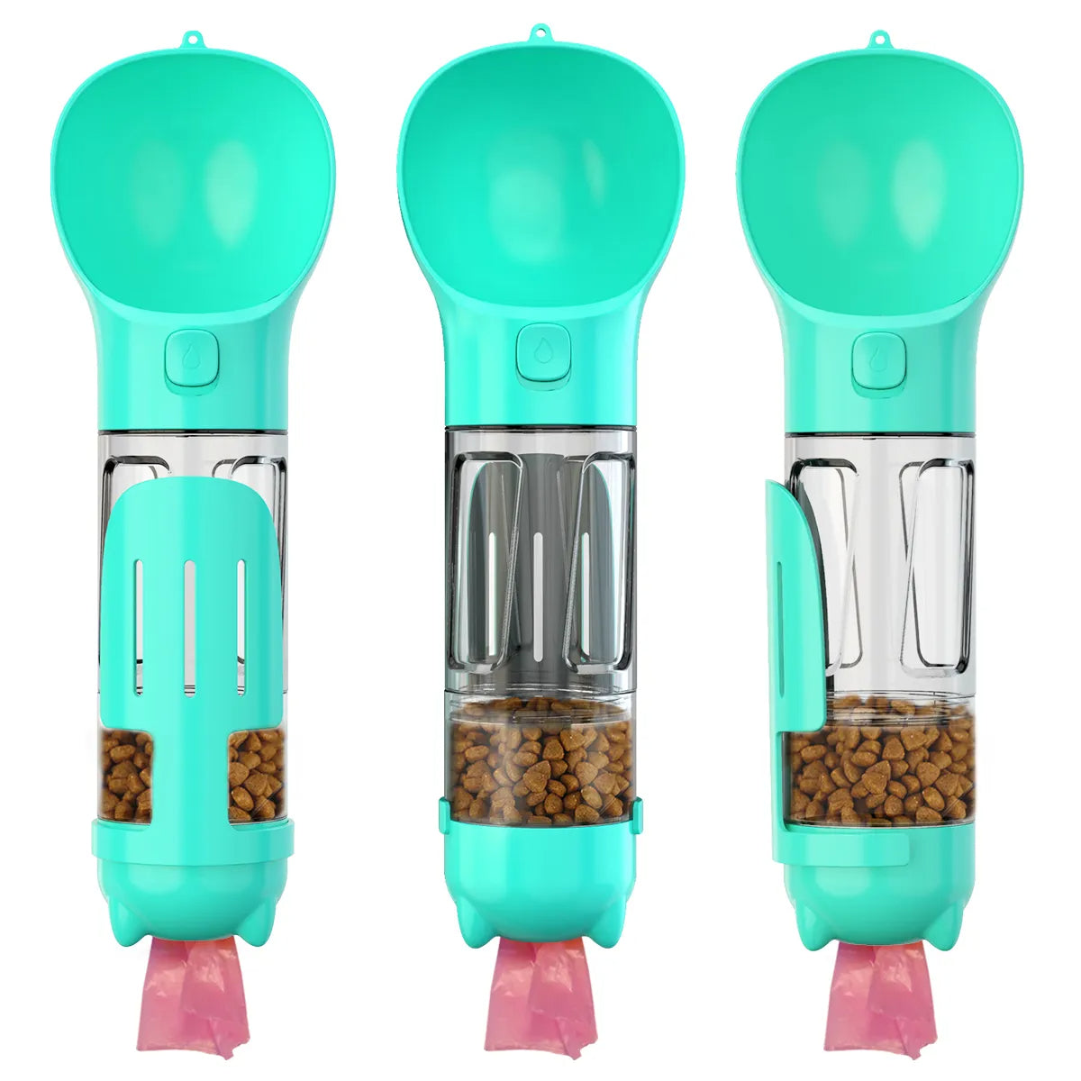 Portable Pet Feeder, Drinker, & Poop Scooper