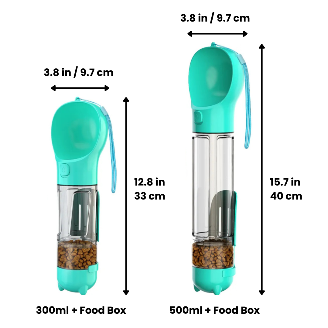 Portable Pet Feeder, Drinker, & Poop Scooper