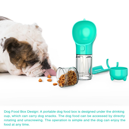 Portable Pet Feeder, Drinker, & Poop Scooper