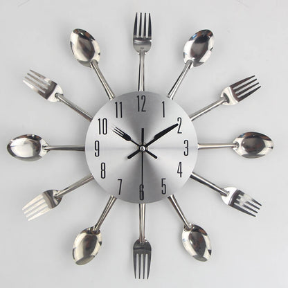 Cutlery Kitchen Wall Clock