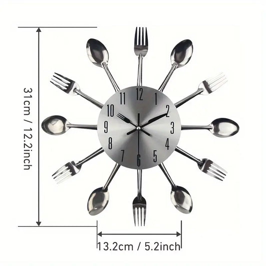 Cutlery Kitchen Wall Clock