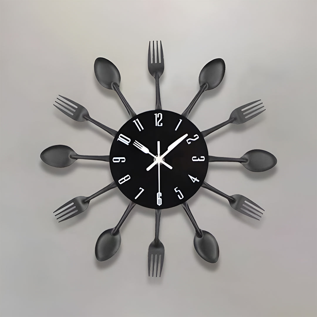 Cutlery Kitchen Wall Clock