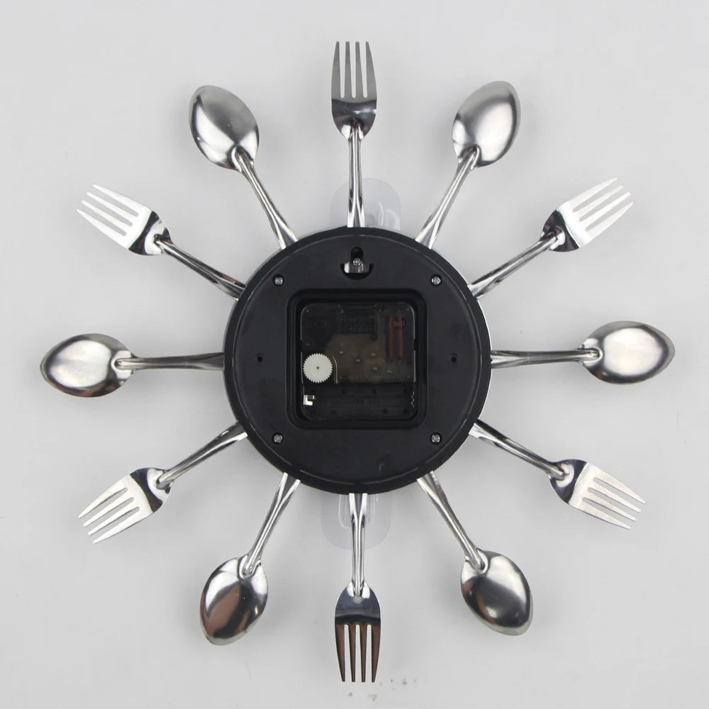 Cutlery Kitchen Wall Clock