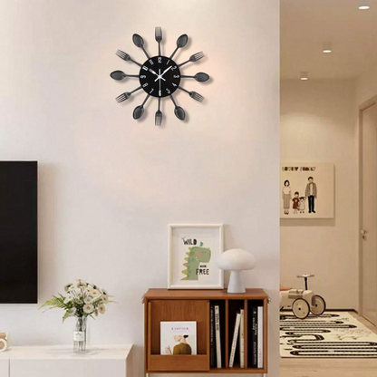 Cutlery Kitchen Wall Clock