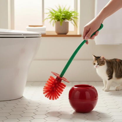 CherryClean Toilet Brush – Cute, Deep-Cleaning Bathroom Tool