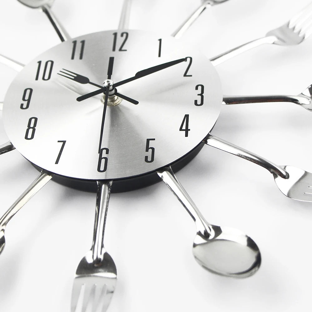 Cutlery Kitchen Wall Clock