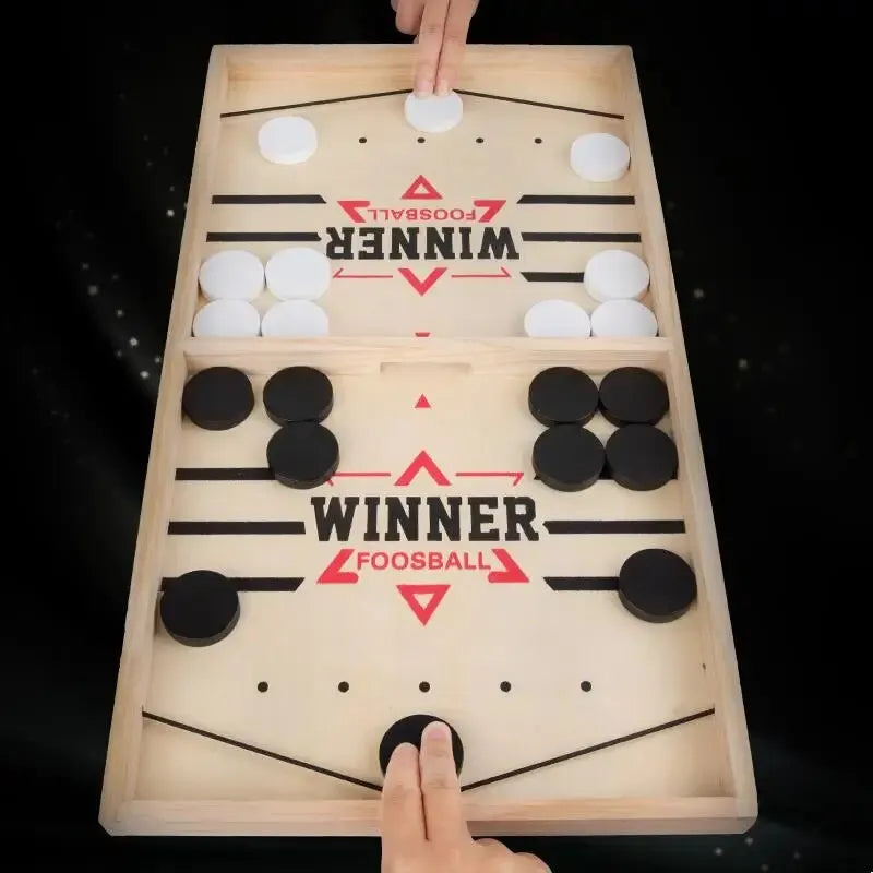 SwiftStrike Wooden Sling Puck Game