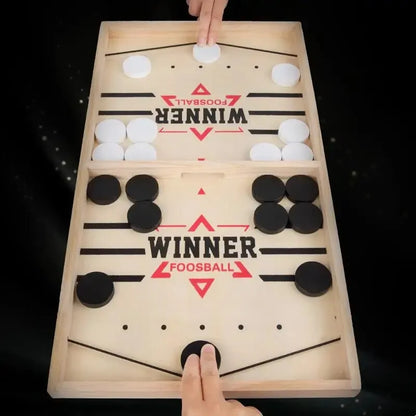 SwiftStrike Wooden Sling Puck Game