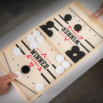 SwiftStrike Wooden Sling Puck Game