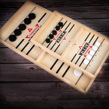 SwiftStrike Wooden Sling Puck Game