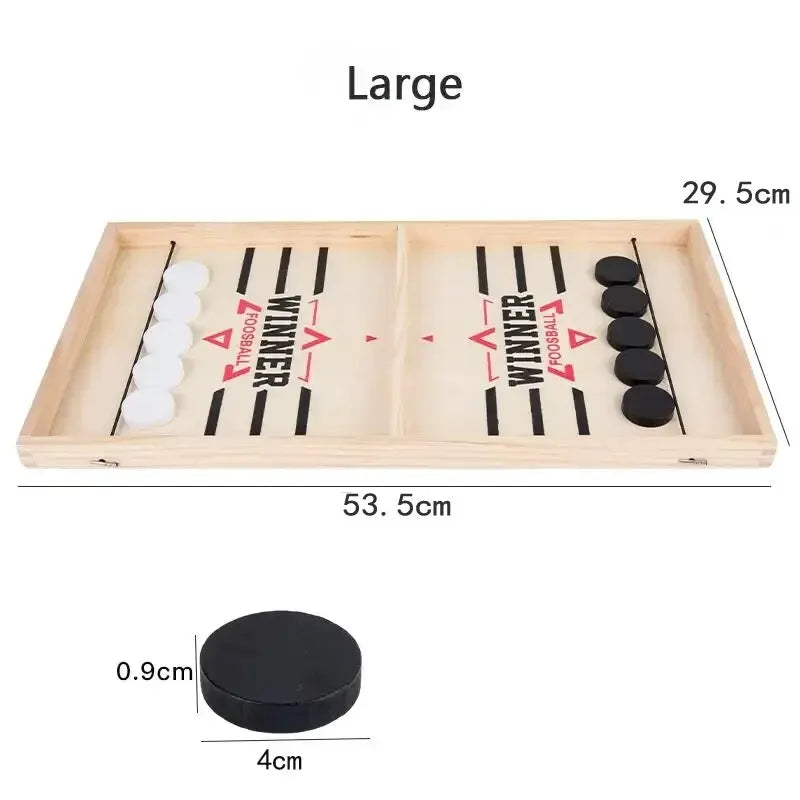 SwiftStrike Wooden Sling Puck Game
