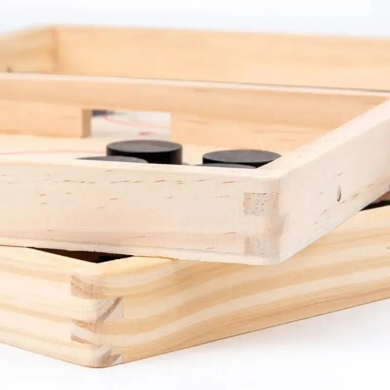 SwiftStrike Wooden Sling Puck Game