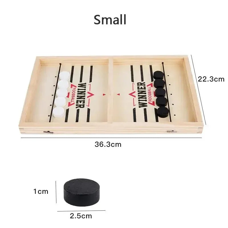 SwiftStrike Wooden Sling Puck Game