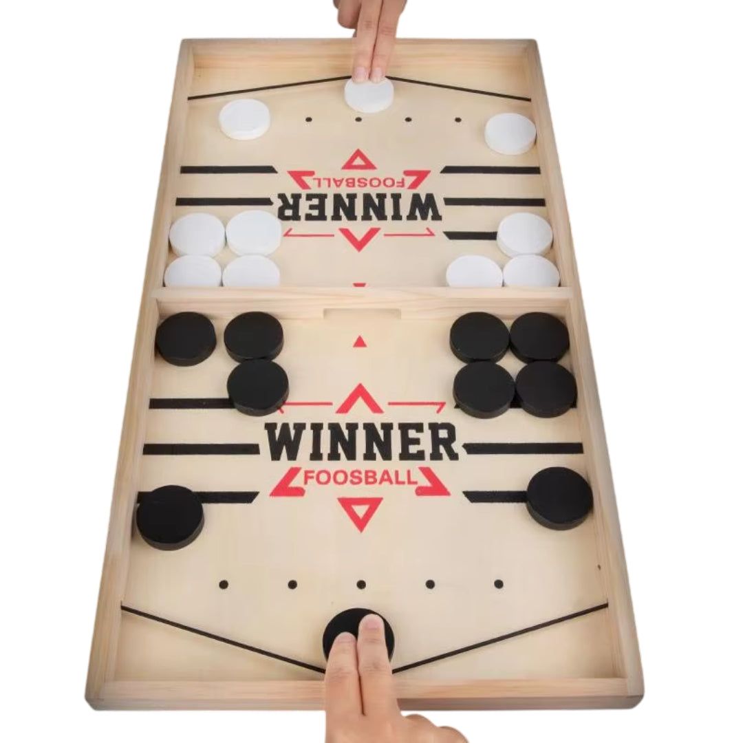 SwiftStrike Wooden Sling Puck Game