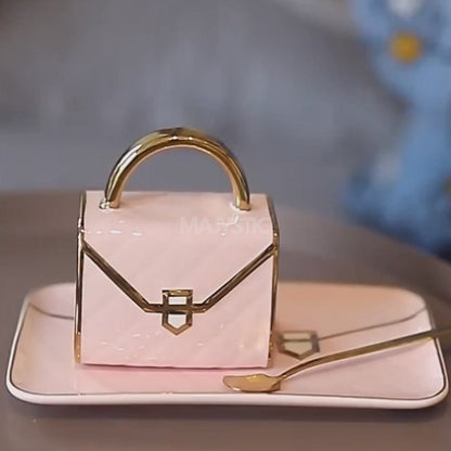 Classy Bag-Inspired Cup Set